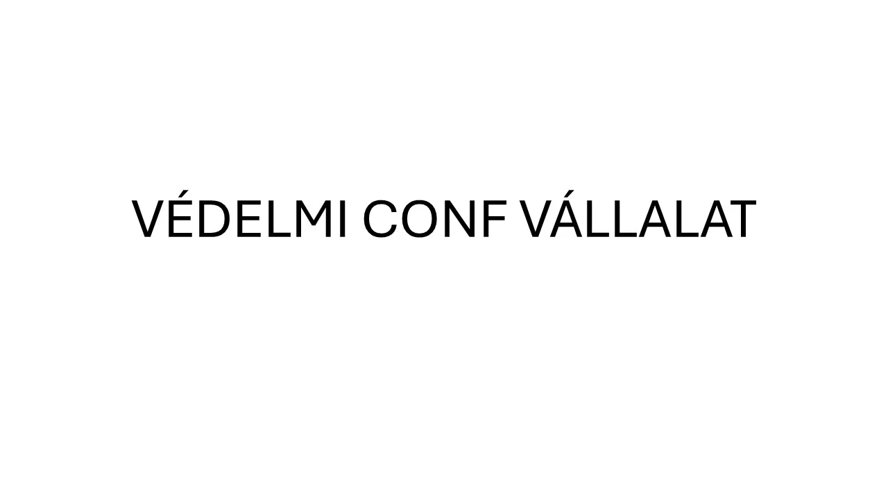 Védelmi Conf Vállalat Logo